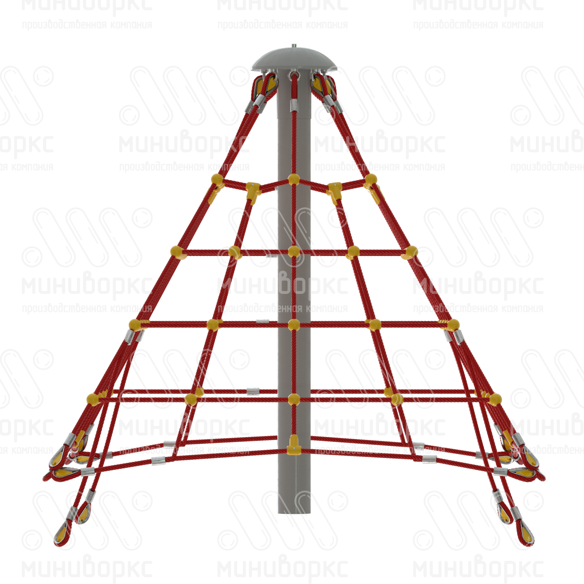 Комплексы канатные пирамида – P-2292-02-Ral7016 купить в Самаре | Миниворкс | картинка 6