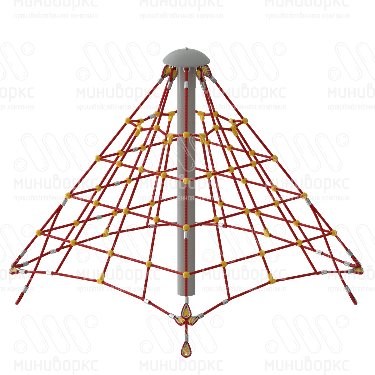 Комплексы канатные пирамида – P-2292-02-Ral7016 купить в Самаре | Миниворкс | картинка 1